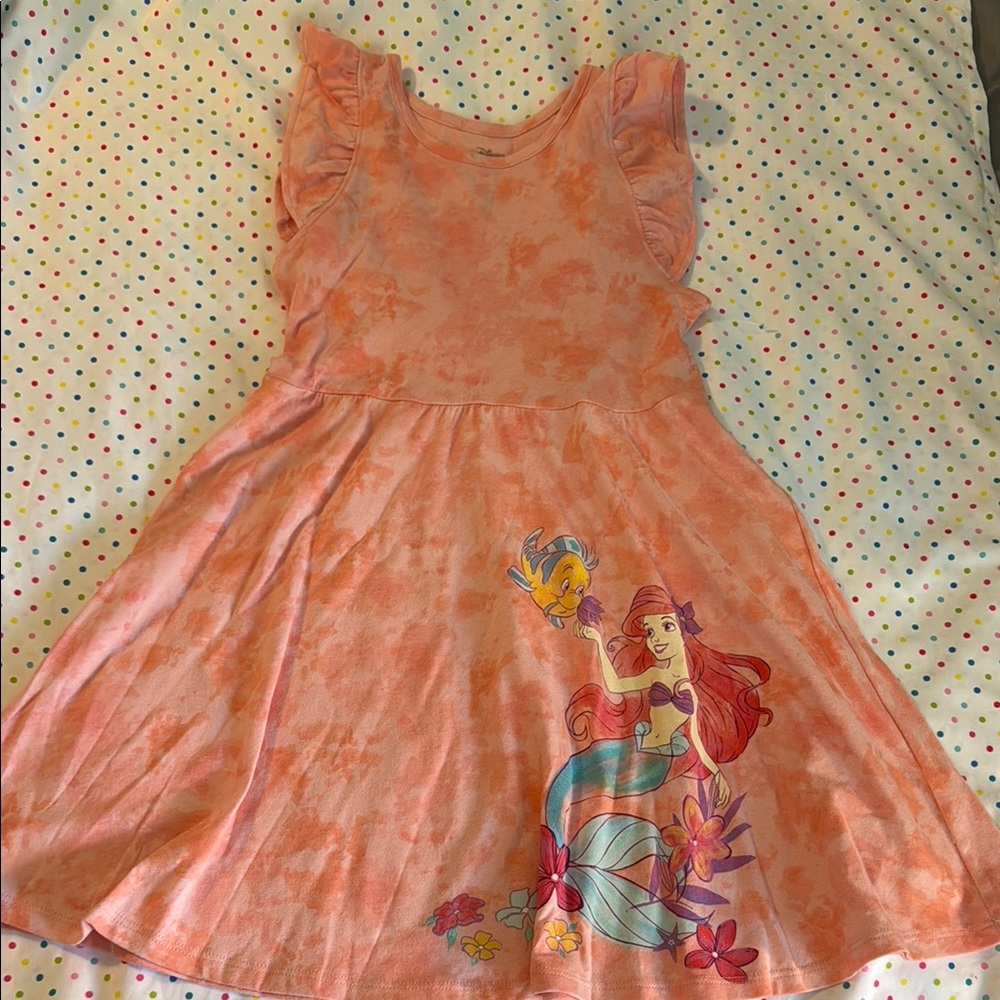Girls' Orange Little Mermaid Dress New without tag